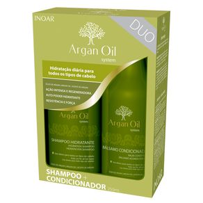 Kit Inoar Argan Oil System Duo (Shampoo e Condicionador) Conjunto