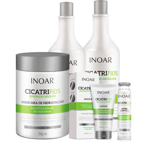 Kit Inoar Cicatrifios Completo 5 Produtos + Brinde Botox Zap