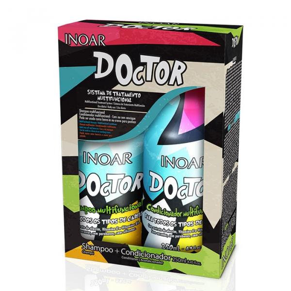 Kit Inoar Doctor Shampoo 250ml e Condicionador 250ml Cabelos Secos