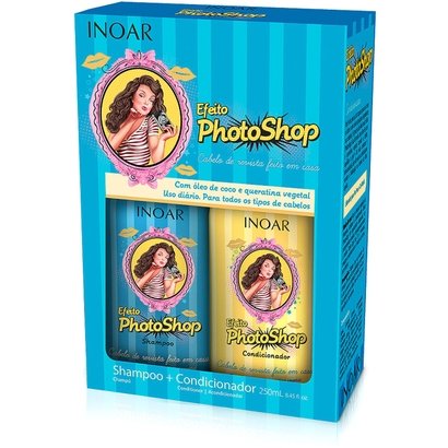 Kit Inoar Efeito Photoshop Shampoo + Condicionador 250 Ml