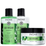 Kit Inoar Go Vegan Equilíbrio Shampoo, Condicionador e Máscara