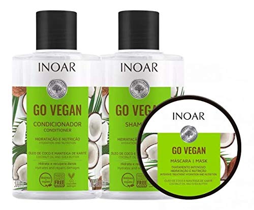 Kit Inoar Go Vegan Hidratação 3 Produtos