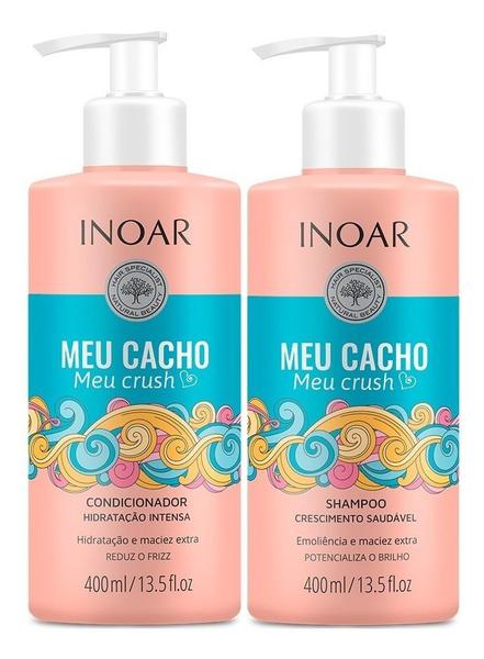 Kit Inoar Meu Cacho Meu Crush Shampoo + Condicionador 400ml