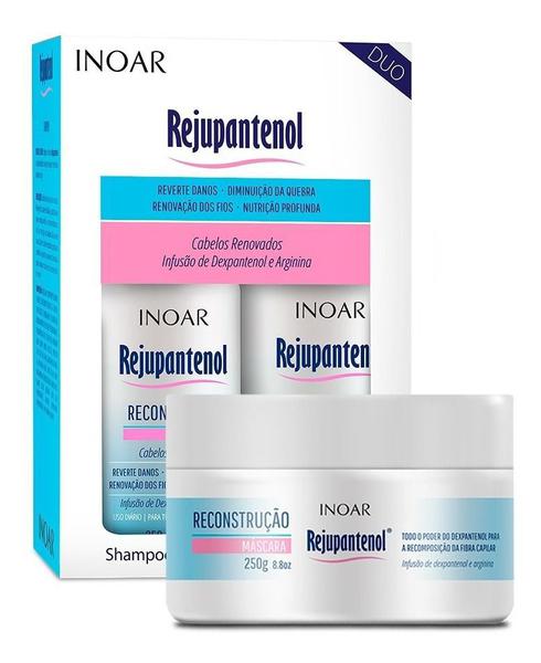 Kit Inoar Rejupantenol Shampoo + Condicionador + Máscara