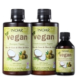 Kit Inoar Vegan 3 Produtos Umectação
