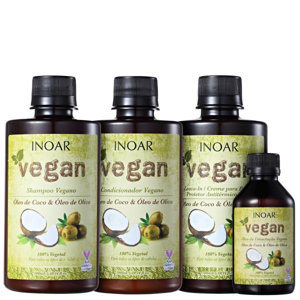 Kit Inoar Vegan Umectação Completa (4 Produtos)