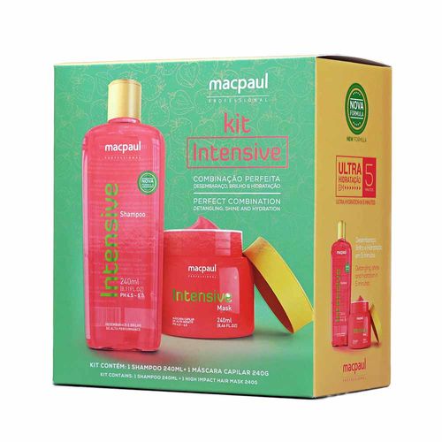 Kit Intensive Macpaul Shampoo 240ml + Mascara 240gr