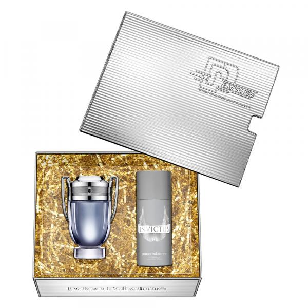 Kit Invictus Eau de Toilette Paco Rabanne - Perfume Masculino 100ml + Desodorante