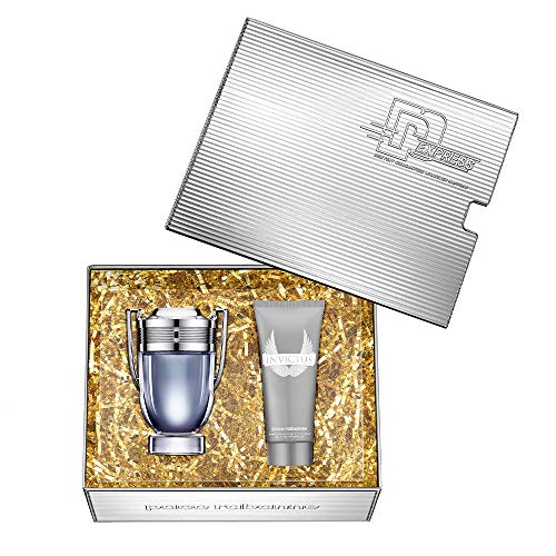 Kit Invictus Eau de Toilette Paco Rabanne - Perfume Masculino 100ml + Gel D EBanho Kit