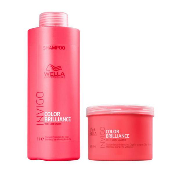 Kit Invigo Brilliance Profissional Shampoo + Máscara Wella