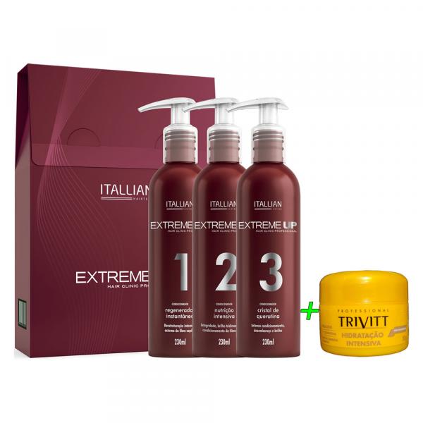 Kit Itallian Extreme Up Hair Clinic 3x230ml
