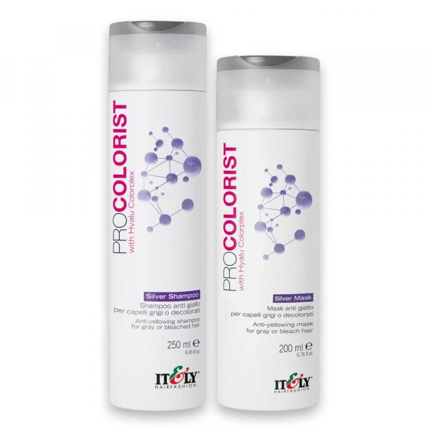 Kit Itely Procolorist Silver Shampoo 250ml + Máscara 200ml - Itely Hair Fashion
