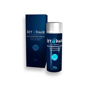 Jet Hair Maquiagem para Cabelos - Frasco Grande de 25G - Cor Jet Hair(Castanho Escuro)
