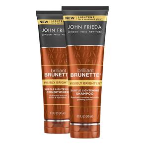 Kit John Frieda Brilliant Brunette Shampoo Visibly Brighter + Condicionador 245ml - 245 ML