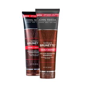 Kit John Frieda Brilliant Brunette Shampoo Visibly Deeper + Condicionador 245ml - 245 ML