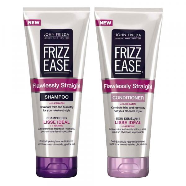 Kit John Frieda Frizz-ease Shampoo Smooth Start 295ml + Condicionador Flawlessly Starligth 295ml - John Frieda-frizz Ease