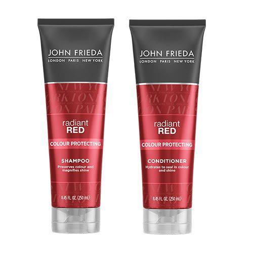 Kit John Frieda Shampoo + Condicionador Radiant Red 250ml (cabelos Vermelhos)