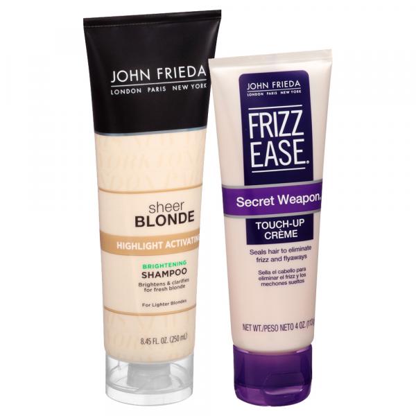 Kit John Frieda Shampoo Sheer Blonde Tons Claros 250ml + Creme Finalizador Secret Weapon 113g - John Frieda-sheer Blonde
