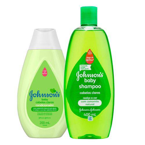 Kit Johnson's Baby Cabelos Claros - Shampoo 400ml + Condicionador 200ml
