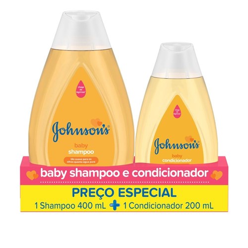 Kit Johnson's Baby Regular Shampoo 400ml Condicionador 200ml