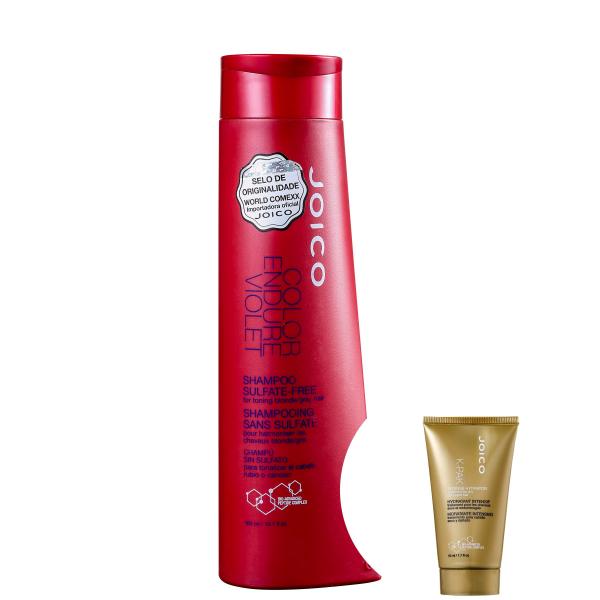 Kit Joico Color Endure Violet-shampoo Desamarelador 300ml+joico Dry Damage Hair-Máscara Capilar