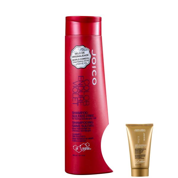 Kit Joico Color Endure Violet-Shampoo Desamarelador 300ml+Joico Dry Damage Hair-Mscara Capilar