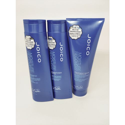 Kit Joico Moisture Recovery para Hidratar Cabelos Secos (shampoo + Condicionador + Máscara)