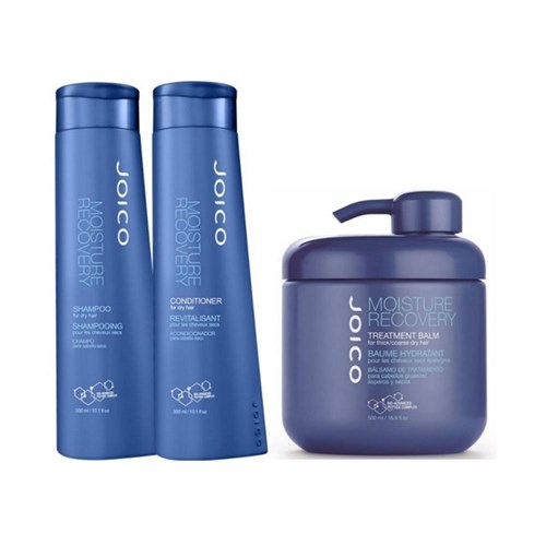Kit Joico Moisture Recovery Shampoo 300ml + Condicionador 300ml + Máscara 500ml