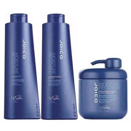Kit Joico Moisture Recovery: Shampoo + Condicionador + Balm Moisture Recovery Grande