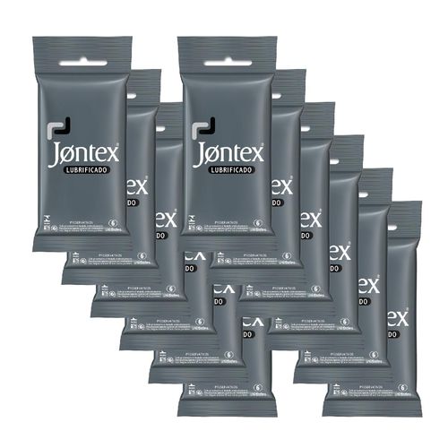 Kit Jontex Preservativo Lubrificado C/6 - 12 Unid.
