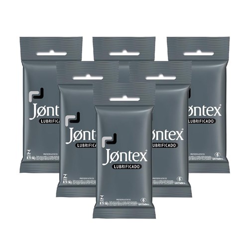 Kit Jontex Preservativo Lubrificado C/6 - 6 Unid.