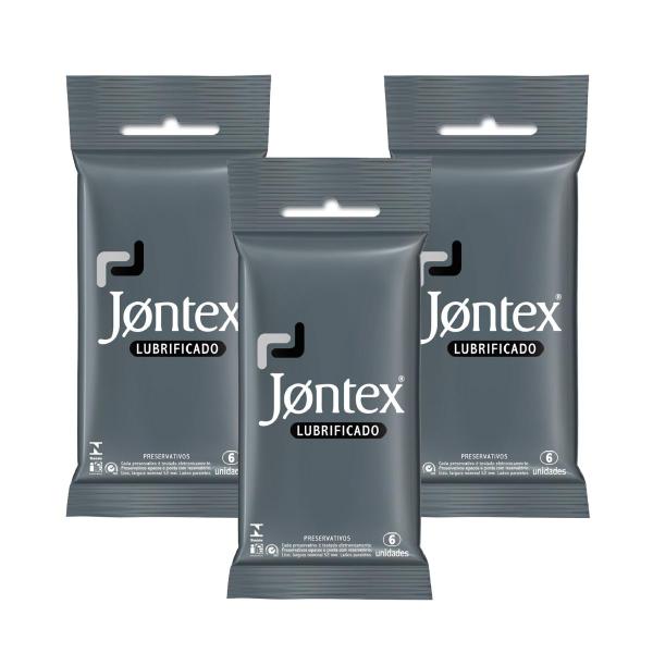 Kit Jontex Preservativo Lubrificado C/6 - 3 Unid.