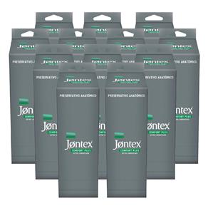 Kit Jontex Preservativo Lubrificado Comfort Plus 12 Unid.