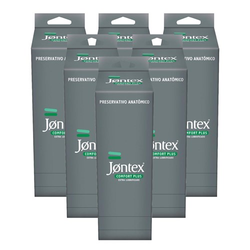 Kit Jontex Preservativo Lubrificado Comfort Plus 6 Unid.