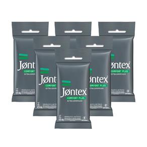 Kit Jontex Preservativo Lubrificado Comfort Plus C/6 - 6 Un.