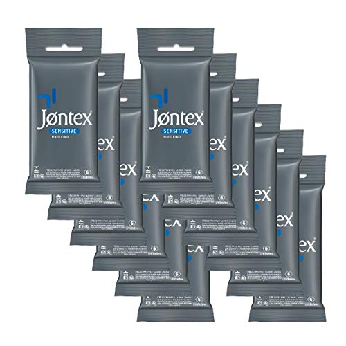 Kit Jontex Preservativo Lubrificado Sensitive C/6-12 Unid.