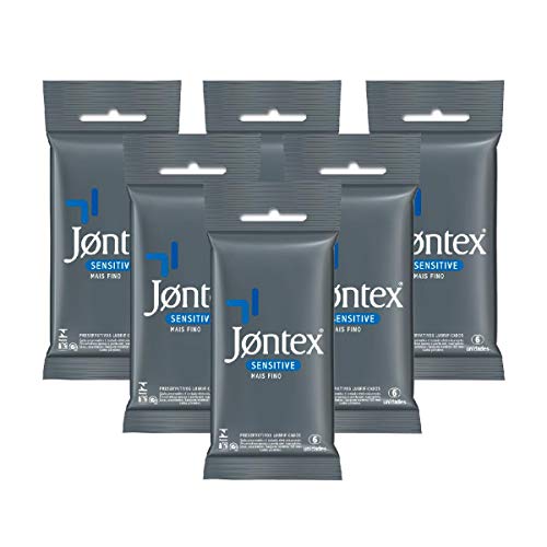 Kit Jontex Preservativo Lubrificado Sensitive C/6-6 Unid.