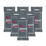 Kit Jontex Preservativo Lubrificado Ultra Resistente C/6 - 6 Unid.
