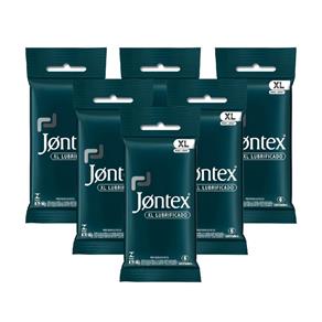 Kit Jontex Preservativo Lubrificado XL C/6 - 6 Unid.
