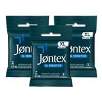 Kit Jontex Preservativo Lubrificado Xl Sensitive C/3 - 3 Unid.