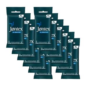 Kit Jontex Preservativo Lubrificado XL Sensitive C/6 12 Un.