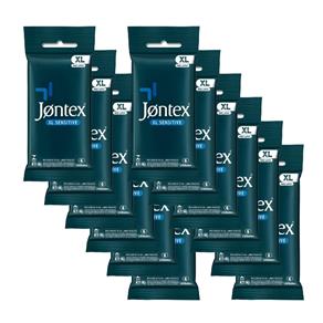 Kit Jontex Preservativo Lubrificado XL Sensitive C/6 - 12 Unid.