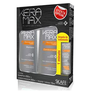 Kit Keramax Shampoo+Condicionador Reconstrução Capilar