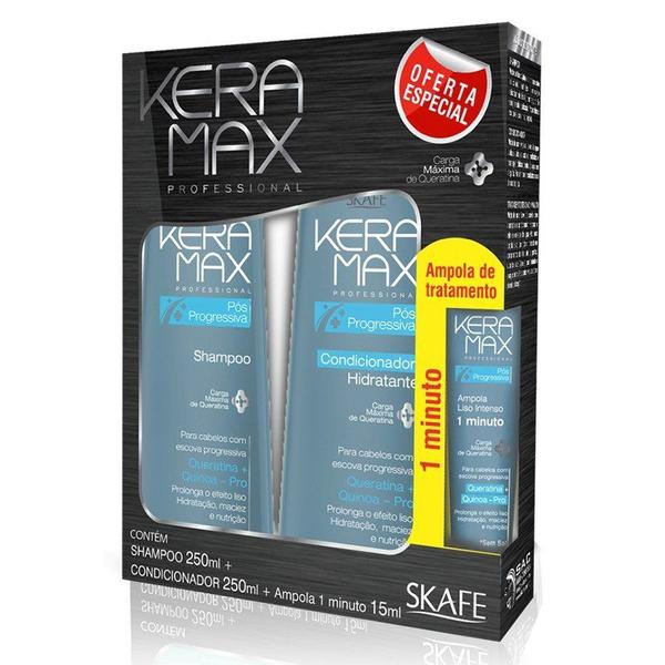 Kit Keramax Shampoo+Condicionar Pós Progressiva - Skafe