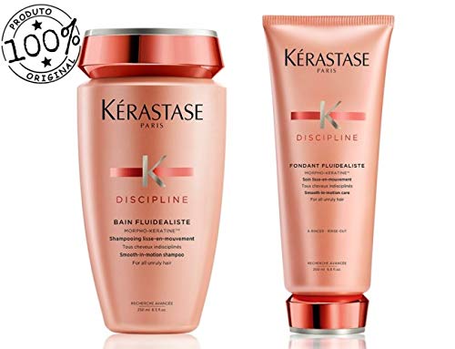 Kit Kérastase Discipline Fluidealiste Shampoo 250ml + Fondant Fluidealiste 200ml (2 Produtos)