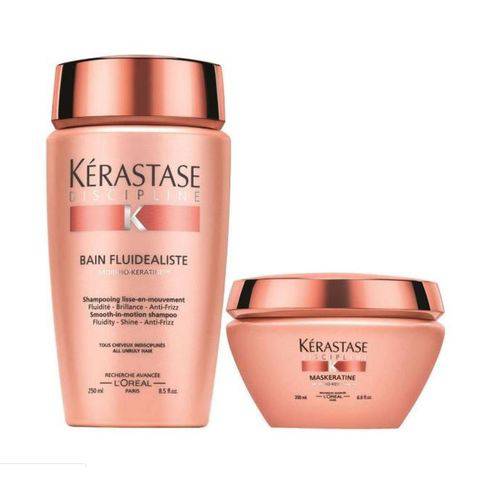 Kit Kerastase Discipline Shampoo 250ml, Oléo Curl Ideal 150ml e Masque Curl Ideal 200g