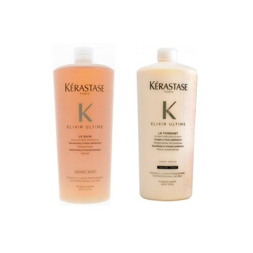 Kit Kerastase Elixir Ultime Shampoo + Condicionador 1000ml - Loreal