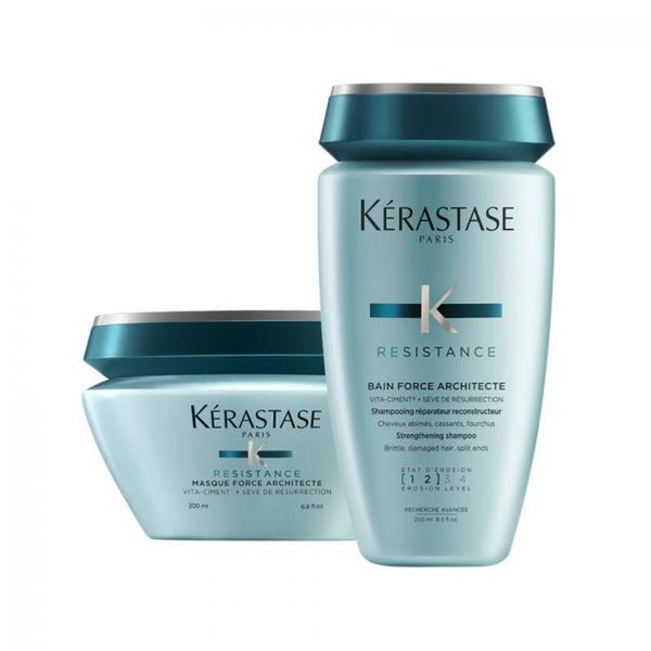 Kit Kerastase Force Architect Shampoo 250ml + Mascara 200ml