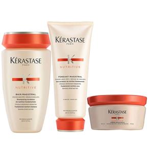 Kit Kérastase Nutritive Irisome Magistral Shampoo 250ml + Condicionador 200ml + Leave-in 150ml