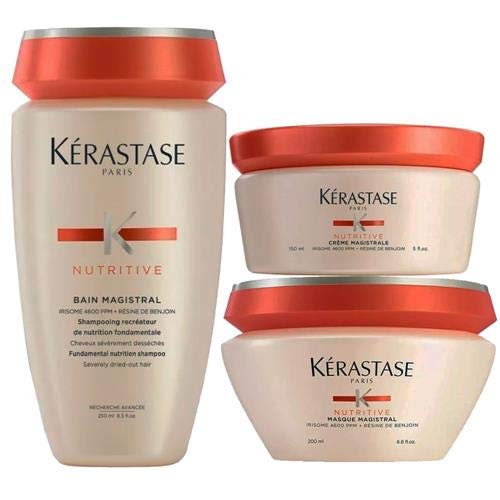 Kit Kérastase Nutritive Magistral Shampoo + Máscara + Leave-in